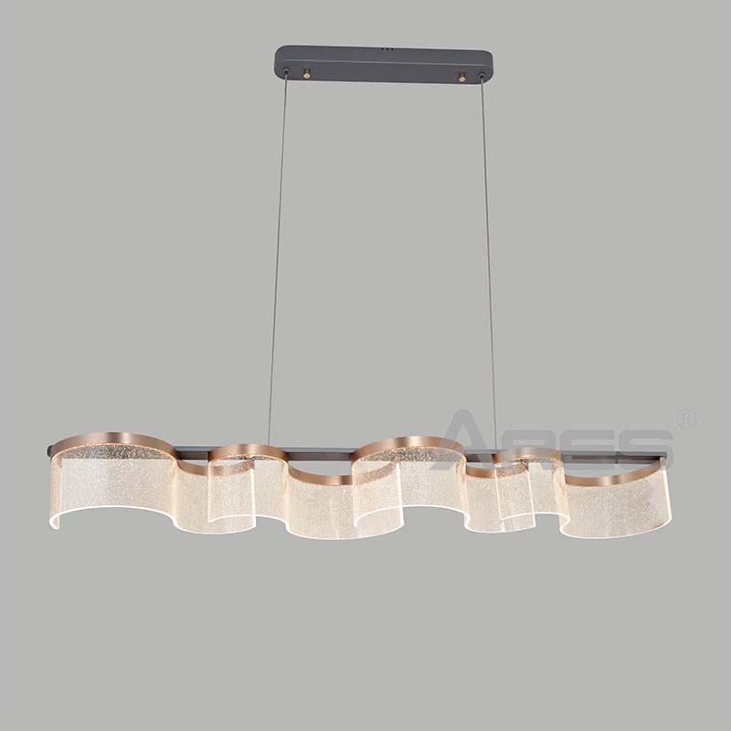 AD2912 Italian Minimalist Wave LED Chandelier for Restaurant