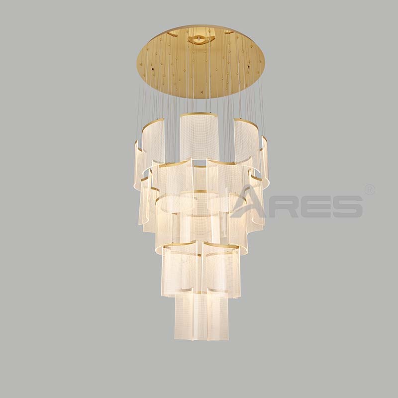 Crystal Linear LED Pendant for VIP Hotel Suite AD2207
