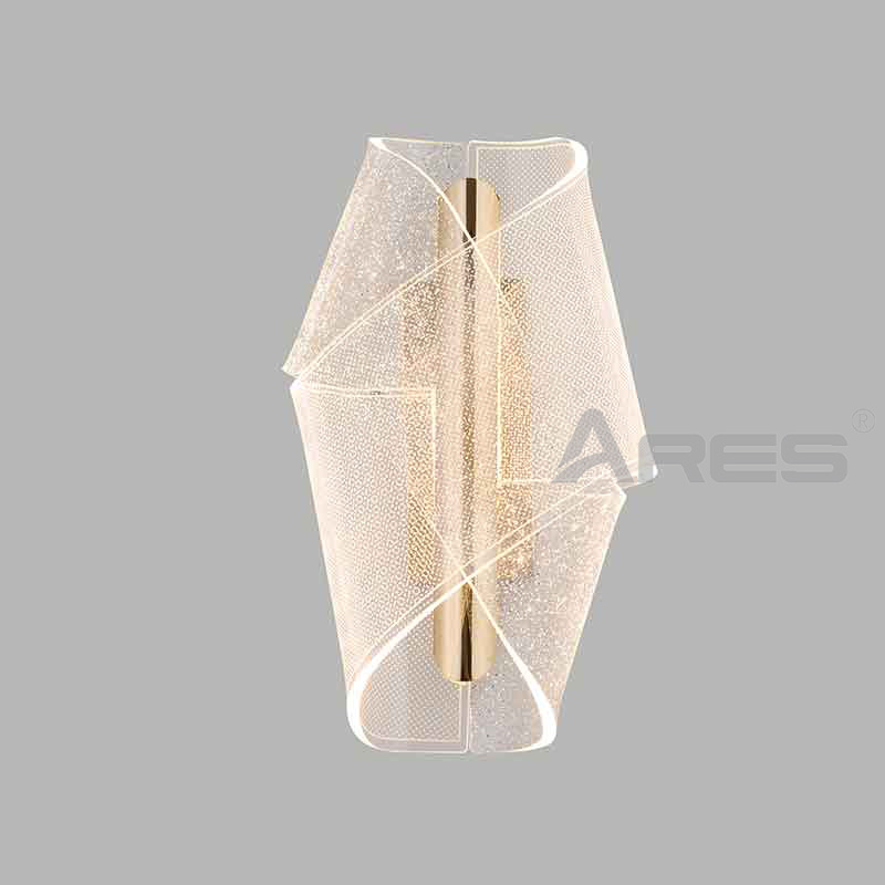 Modern Design LED Acrylic Wall Lamp with Warm White Light for Living Room & Bedroom Decor B055
