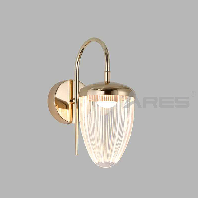 French Luxury Fashion Golden Bedroom Bedside Wall Lamp Nordic High-quality Interior Decoration Background Auxiliary Wall Light AB2900