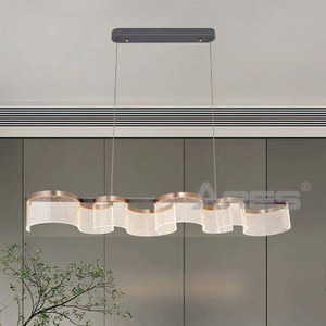 AD2912 Italian Minimalist Wave LED Chandelier for Restaurant
