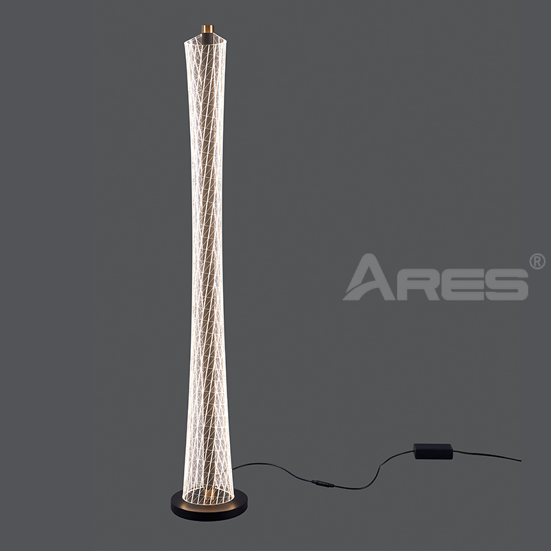 AL2813 Minimalist Vertical Bedroom Led Acrylic Floor Lamp for Living Room Decor