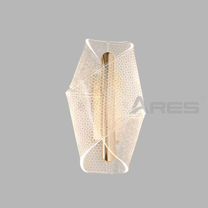 Modern Design LED Acrylic Wall Lamp with Warm White Light for Living Room & Bedroom Decor B055