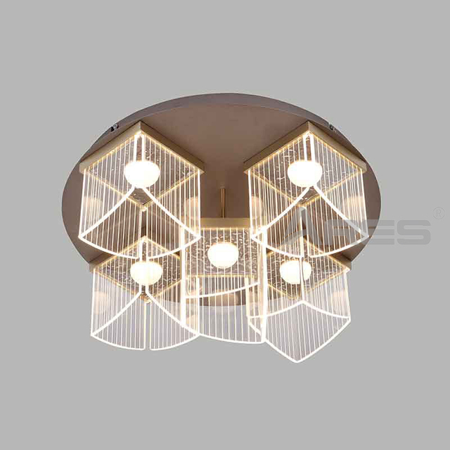 custom rectangular acrylic ceiling lamp for living room hotel lobby beauty salon front desk ktv club corridor lighting A2906-50