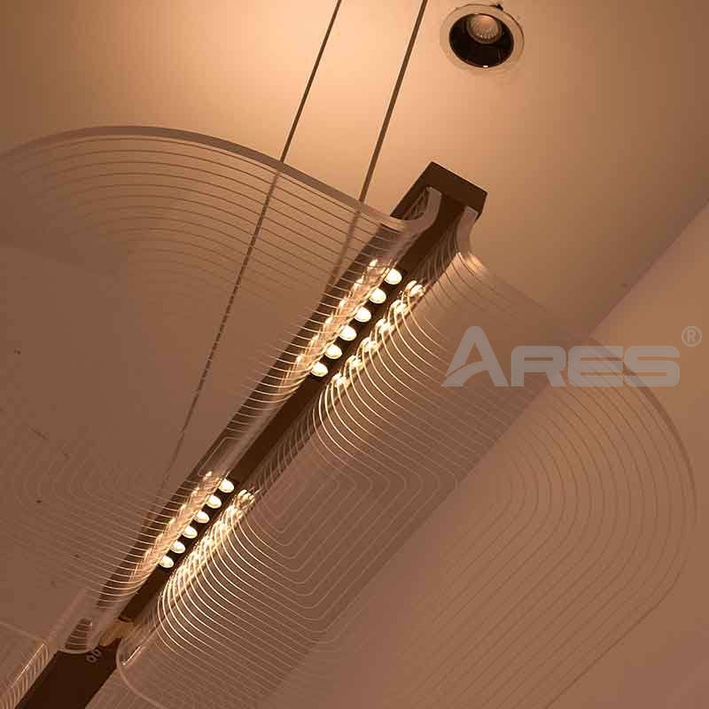AT2908 Customizable Indoor Lighting Kitchen Island Chandelier Living Room Over Table Ceiling Custom Modern Acrylic Led Pendant Light
