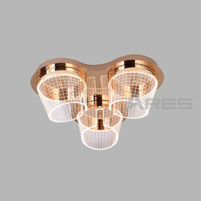 Modern Customized Luxury Creative Metal Decorative Lamps Hotel Dining Living Room Ceiling Pendant Light Acrylic Led Chandeliers A2909-58