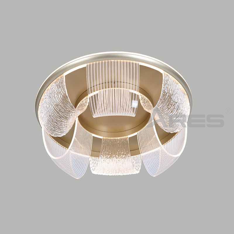 Crystal Wave LED Chandelier with Acrylic Shade for Hotel Bar A2812-46