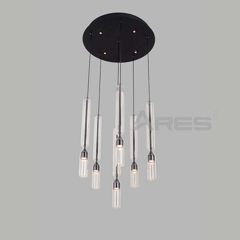 AD2920 Minimalist Linear Suspension Light for Hotel Corridor