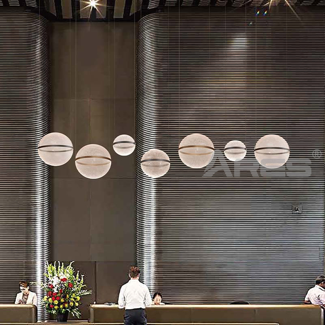 Modern Round Acrylic Suspension Light for Home AD2815
