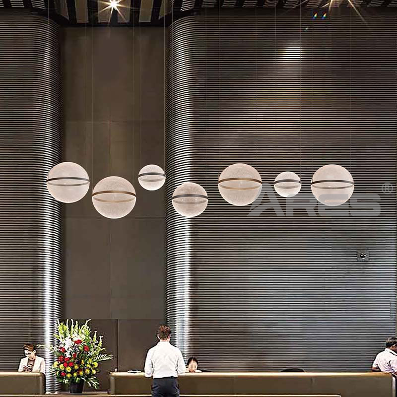 Modern Round Acrylic Suspension Light for Home AD2815