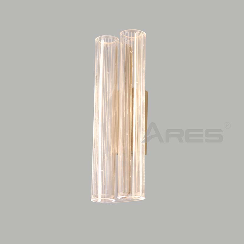 Light Luxury Bedroom Headboard Gold Wall Light Transparent Dot Acrylic Knob Master Bedroom Modern Superior Sense Wall Light B053