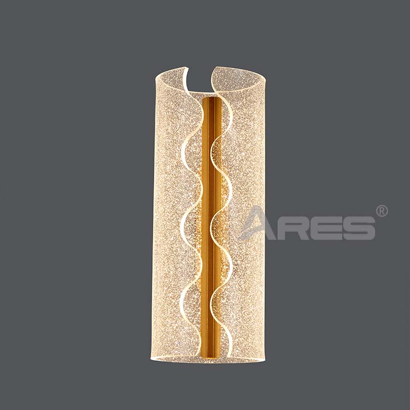 B038 Modern Vertical LED Wall Lamp Stainless Steel Frame Veined Alabaster Shade Matte Finish 3000K Warm Light for Living Room