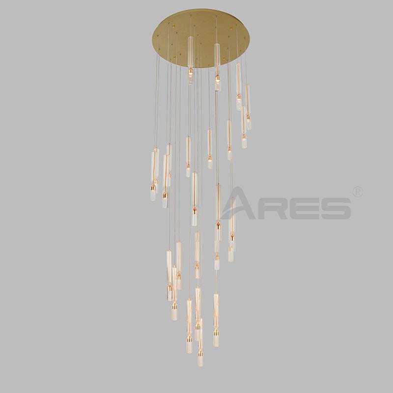 AD2920 Minimalist Linear Suspension Light for Hotel Corridor