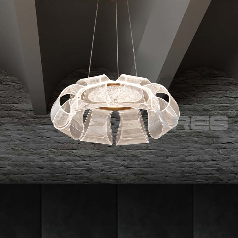 Round LED Pendant Lamp for Dining Table Bedside Hotel Suite A2807