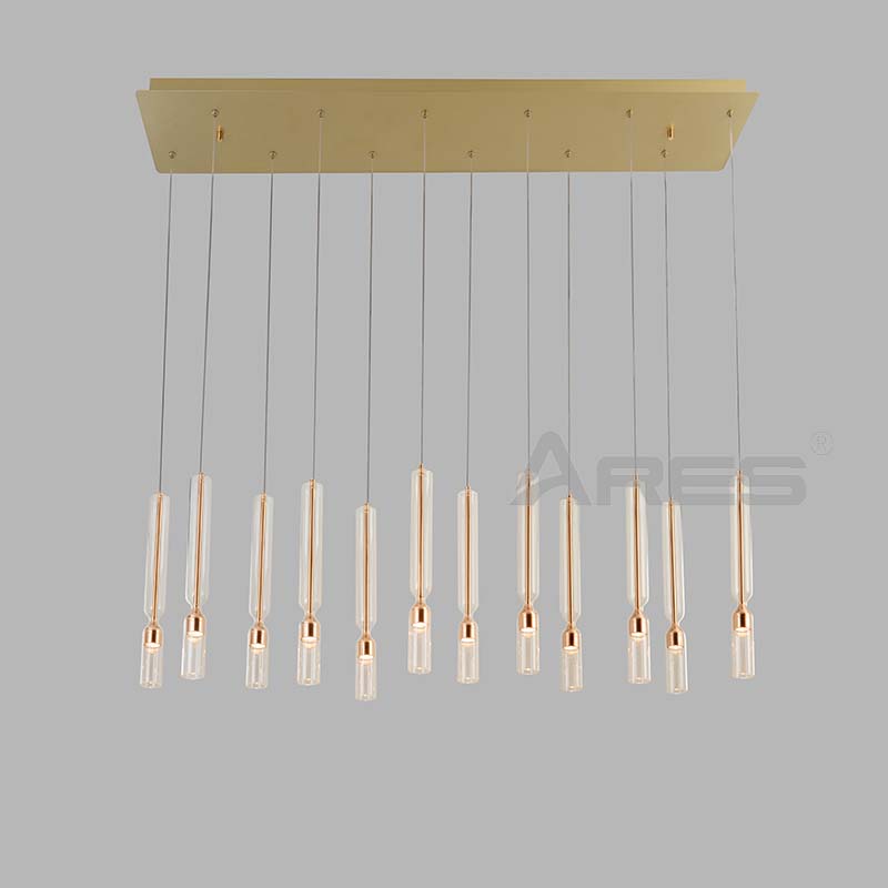 AD2920 Minimalist Linear Suspension Light for Hotel Corridor