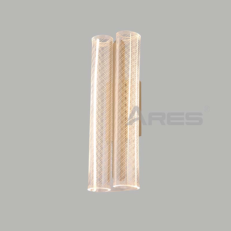 Light Luxury Bedroom Headboard Gold Wall Light Transparent Dot Acrylic Knob Master Bedroom Modern Superior Sense Wall Light B053