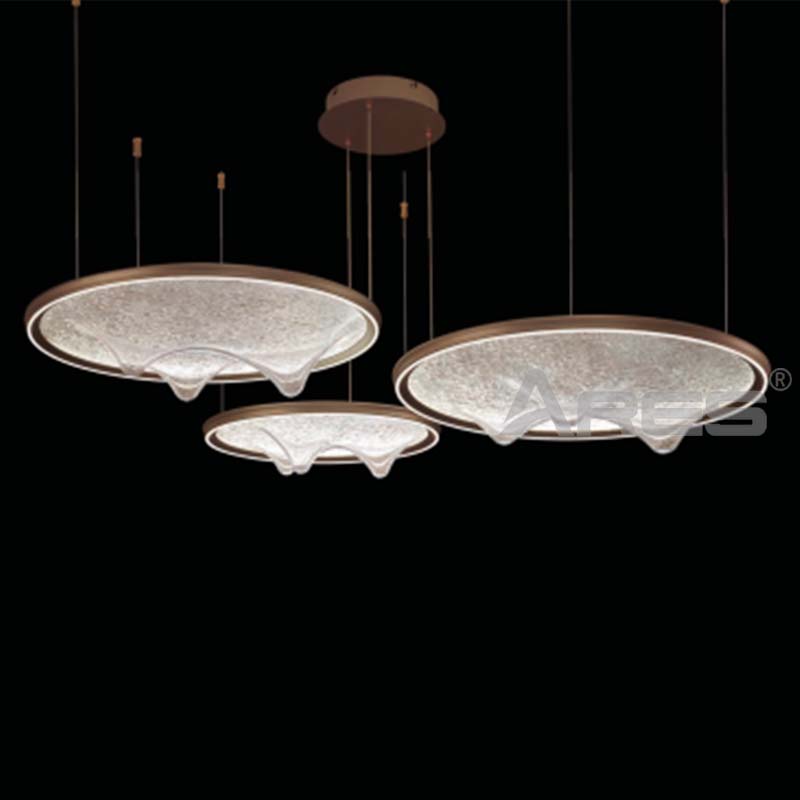 Modern Minimalist Pendant Lamp Circular Design Decor Living Room Bedroom Temperature Adjustment LED Pendant Lamp AD2819