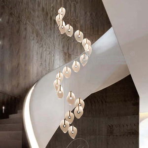 Hot Selling American Modern Luxury Large Size Staircase Led Chandelier Ceiling Light AD2806